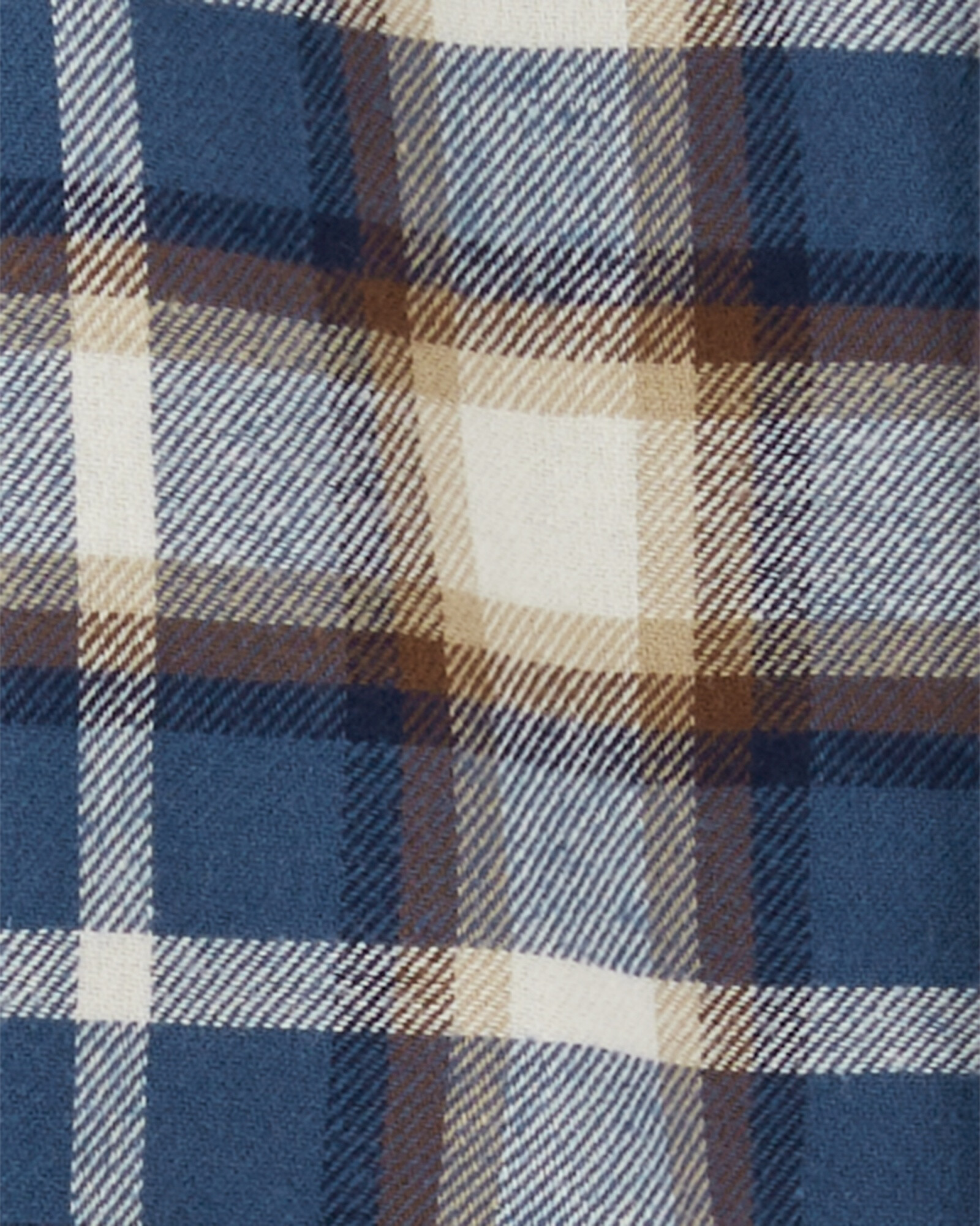 Set dos piezas pantalón de algodón y camisa de franela diseño a cuadros Sin color