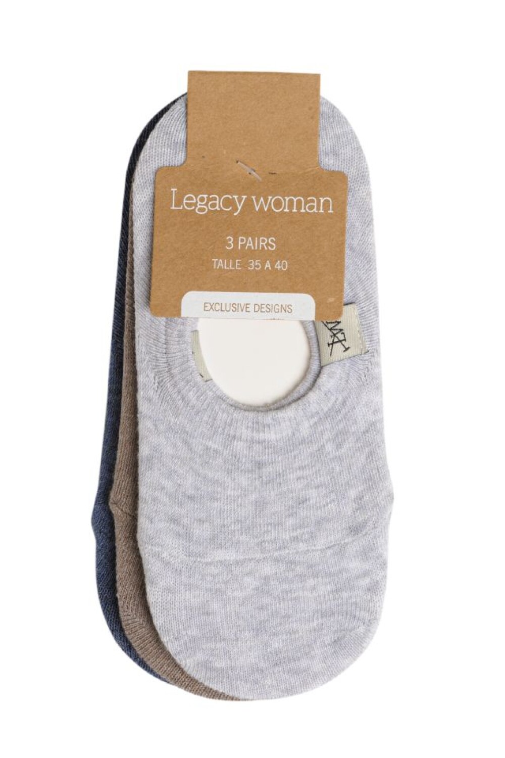 MEDIA INVISIBLE - PACK X 3 Gris