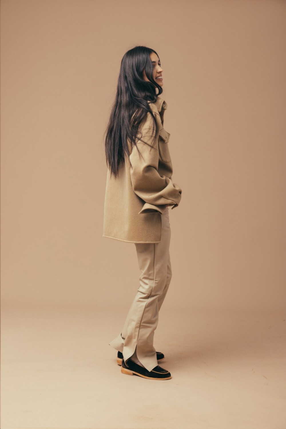 Leather jeans Avellana