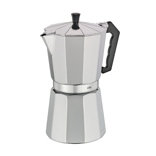 Cafetera tipo Italiana Metal Cube Cilio 12 taza Cafetera tipo Italiana Metal Cube Cilio 12 taza