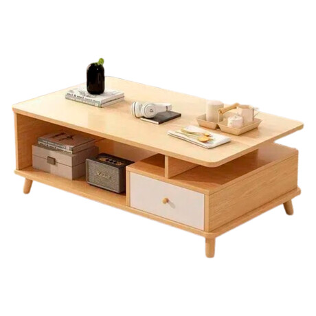 Mesa Ratona Auxiliar 120 cm x 60 cm Estante y Cajón 001