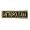 Parche rectangular bordado Metropolitana Amarillo