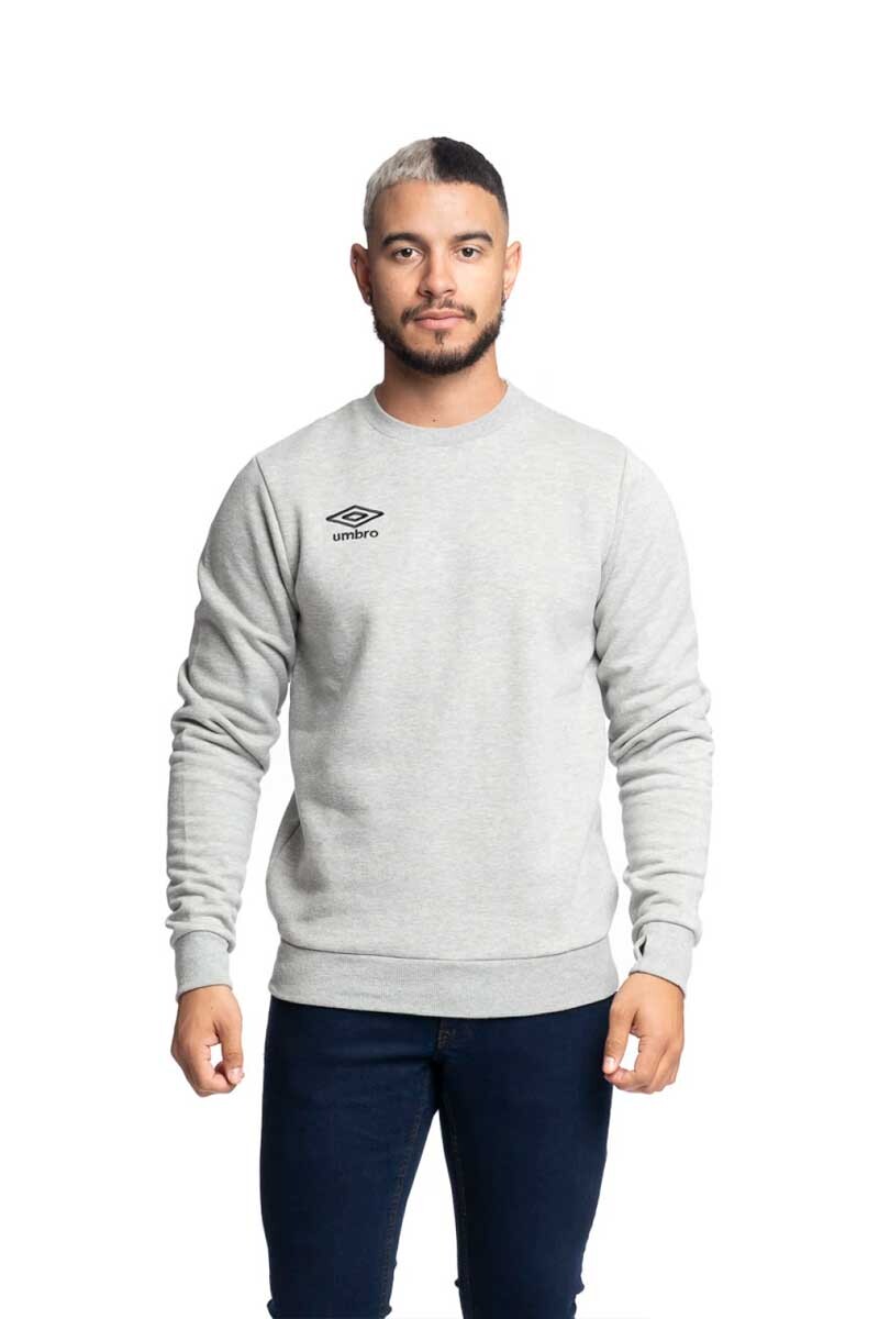 BUZO HOMBRE UMBRO BASICO FELPA Gris
