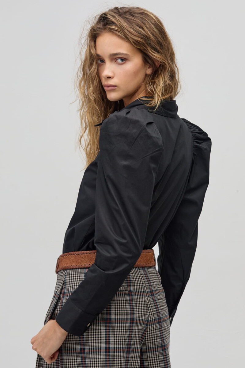 Camisa Lola en Algodón Negro
