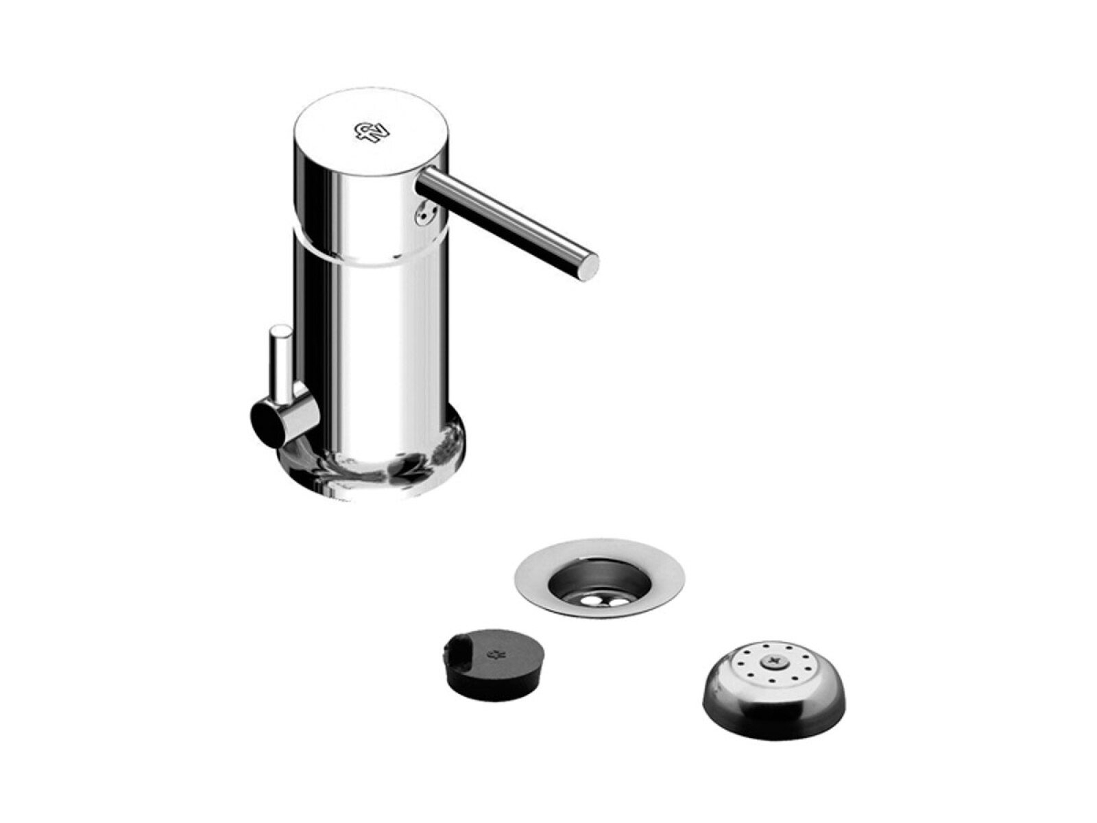 Griferia Bidet Monocomando Cromo Brillo Linea Lilo Baño 