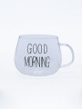 TAZA GOOD MORNING TRANSPARENTE