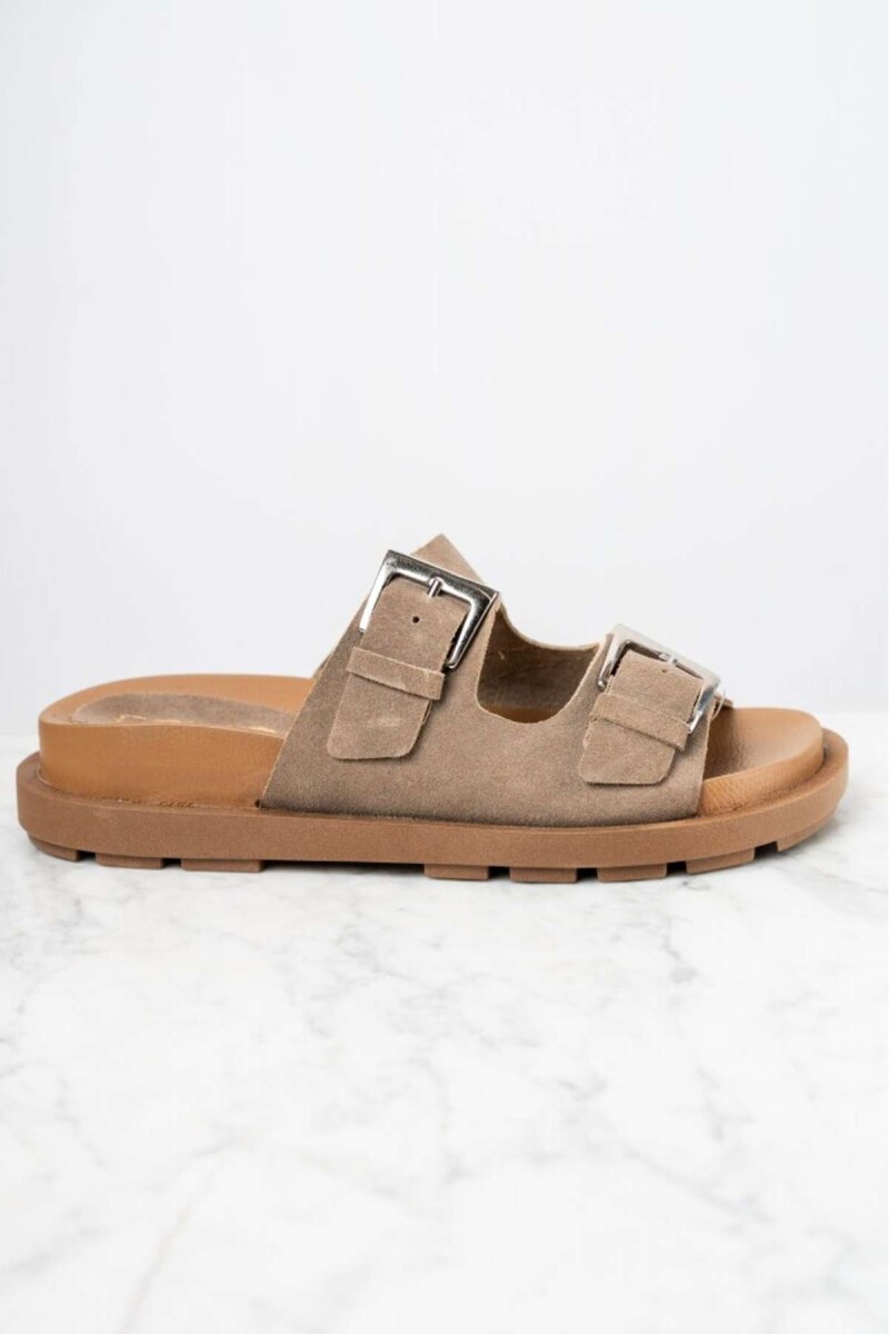 Sandalia Gamuza - Vison 