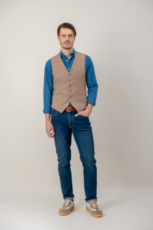 Chaleco Luxe Tostado
