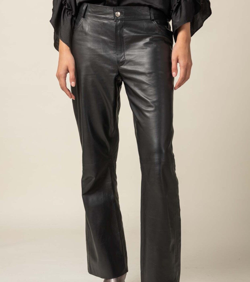 Leather Pant - Negro 