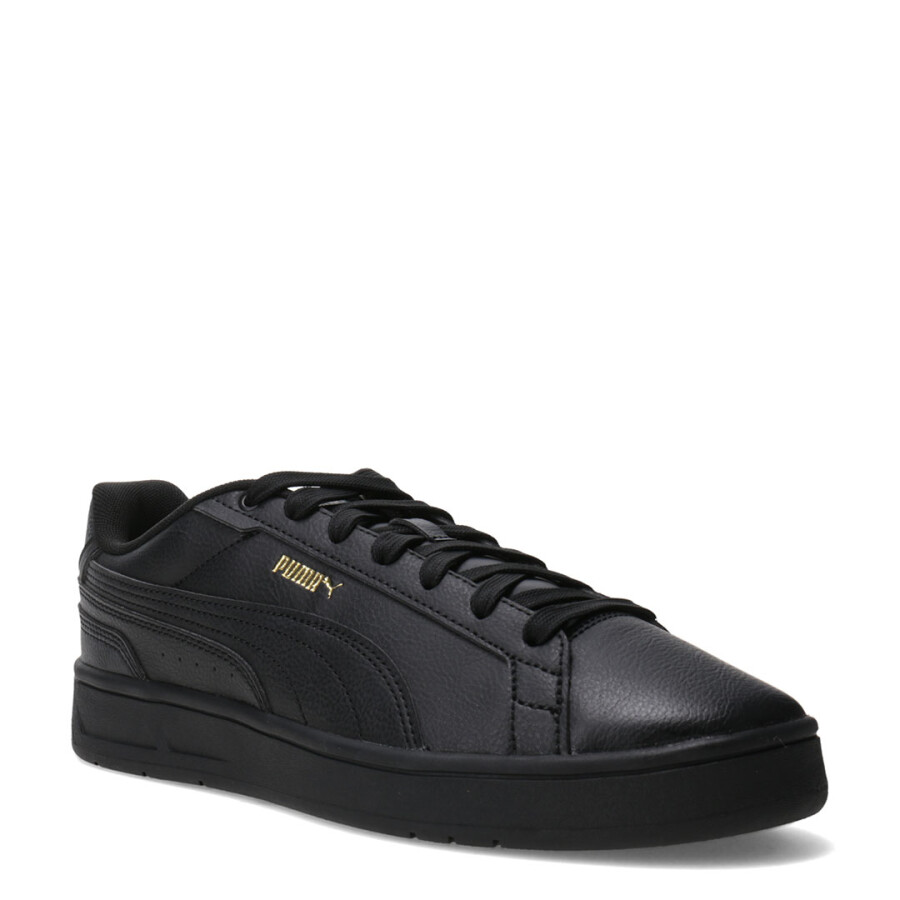 Championes de Hombre Puma Court Classico Negro - Dorado