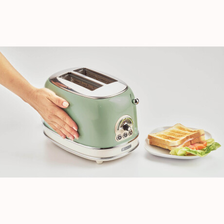 Tostadora Ariete Vintage 2 Ranuras con Pinza Verde
