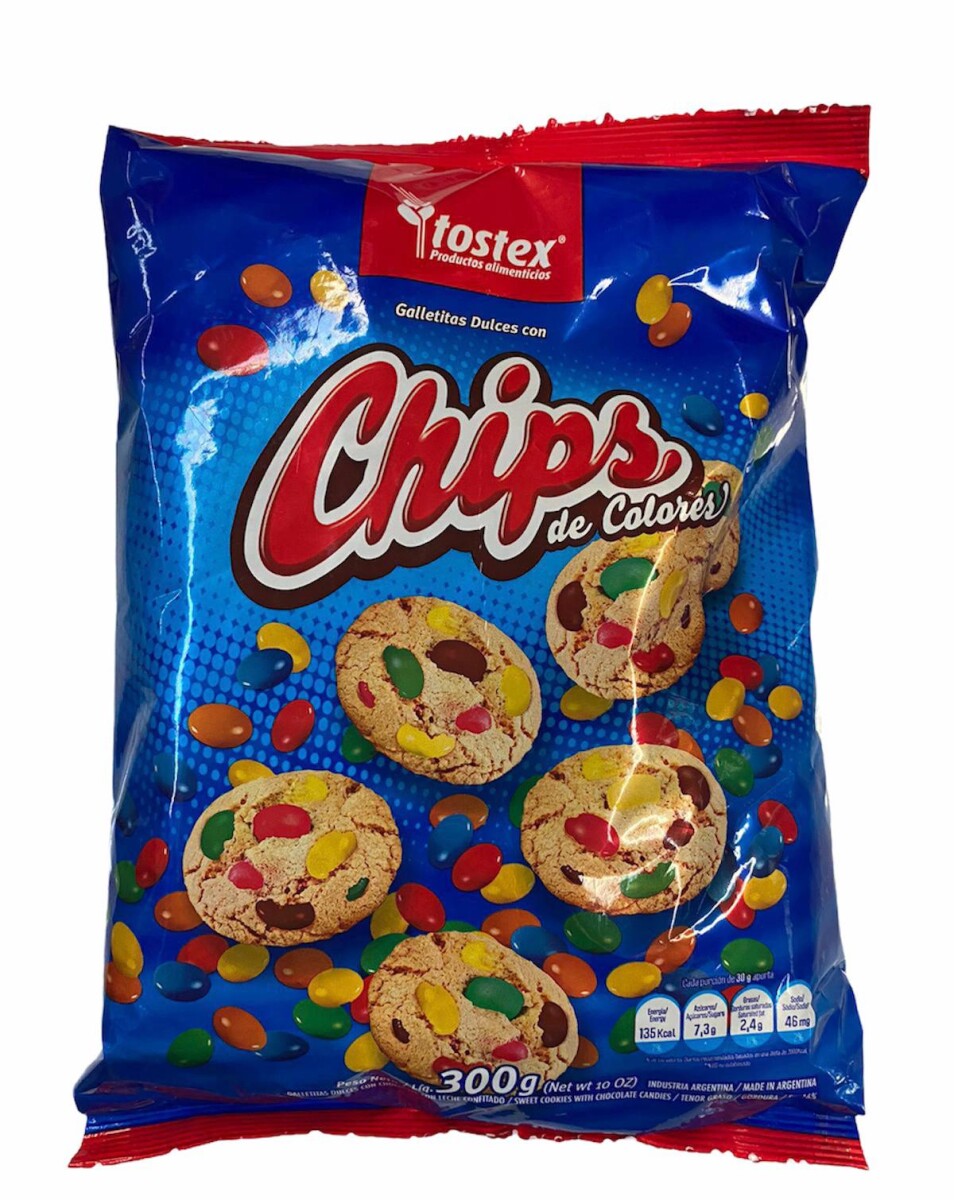 Galleta Tostex Chips 300 grs - Chips de Colores 