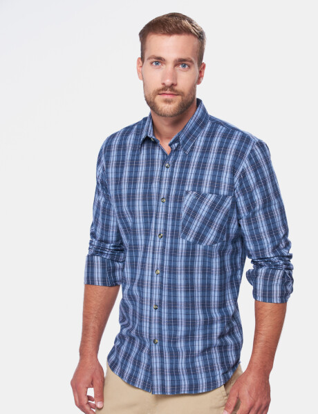 CAMISA DE VIYELA A CUADROS Unico