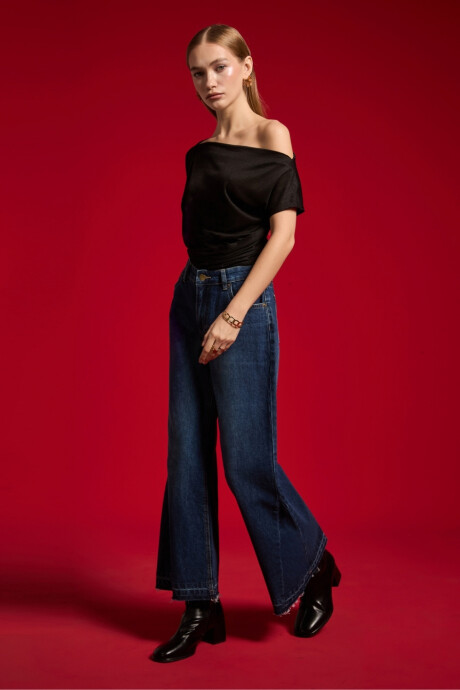 Pantalon Fantina Azul Grisaceo