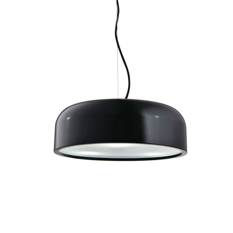 Lámpara colgante campana metálica negra 3xE27 Ø600 IX9073