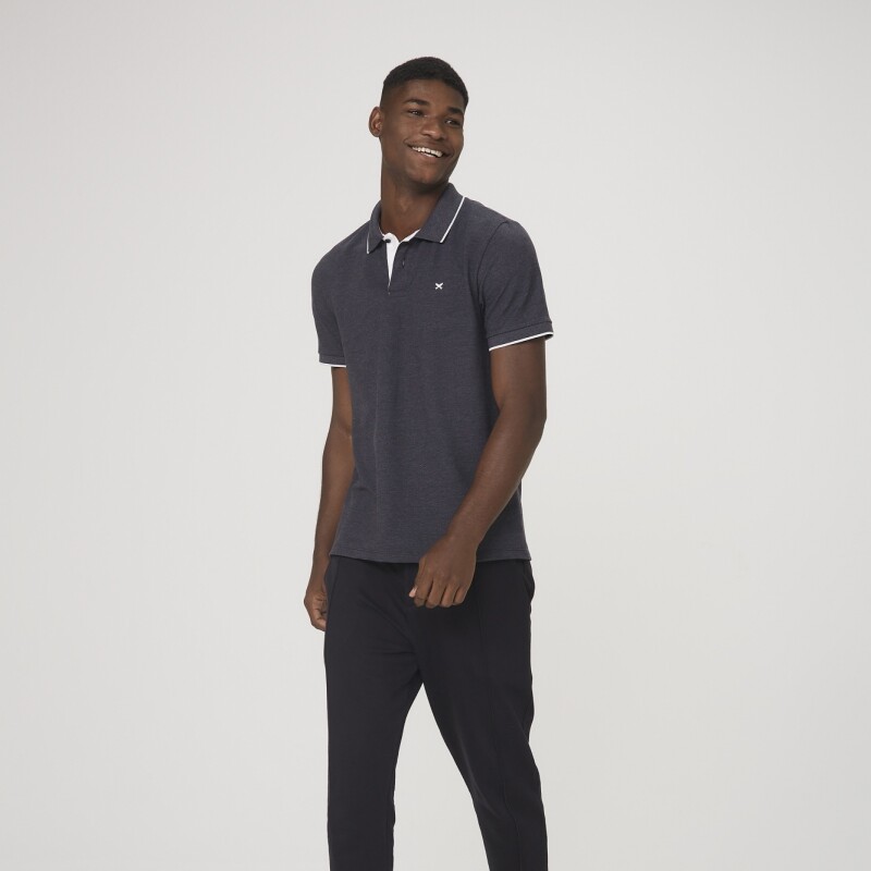 CAMISA POLO MM MASC PRETO
