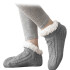 Medias Termicas Polar Invierno Algodón Antideslizantes Color Variante Gris L