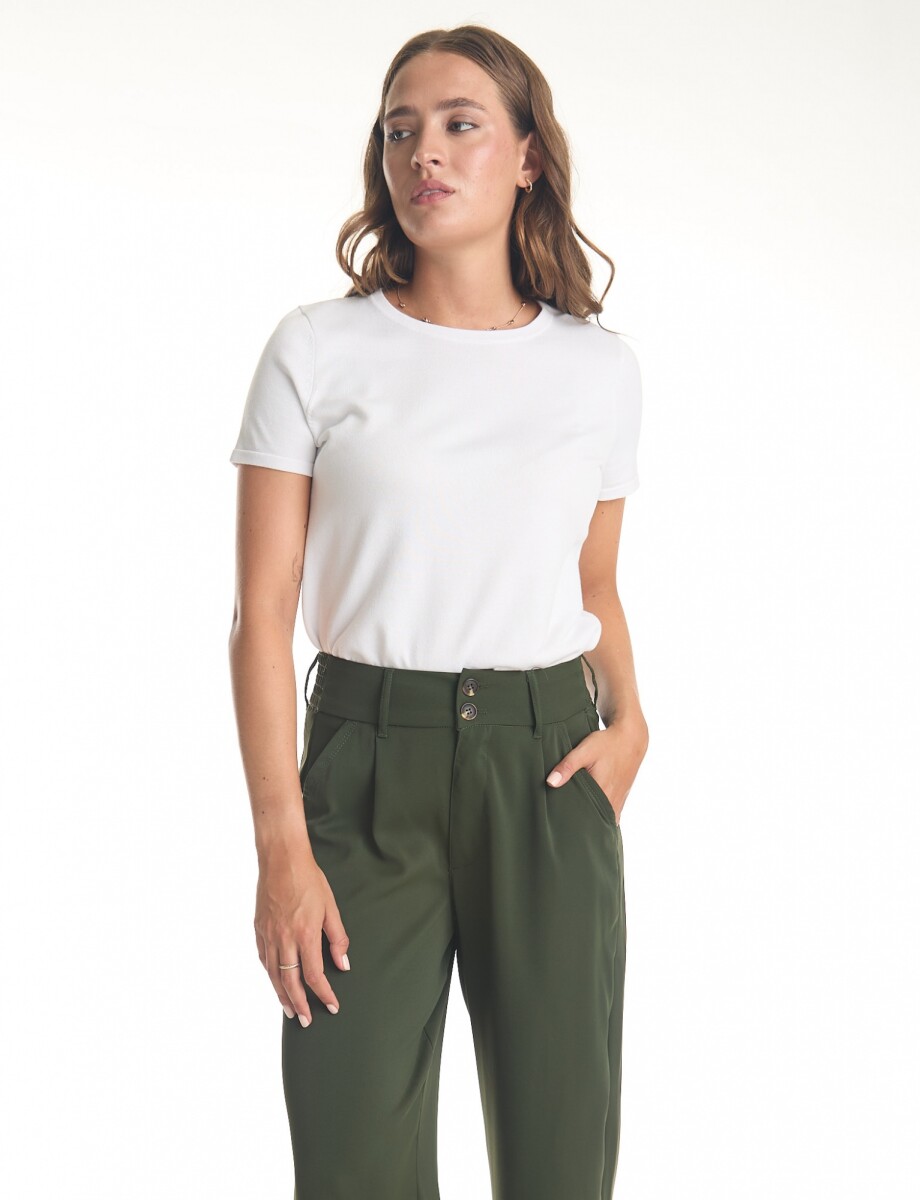 Pantalon Wide Leg - Verde 