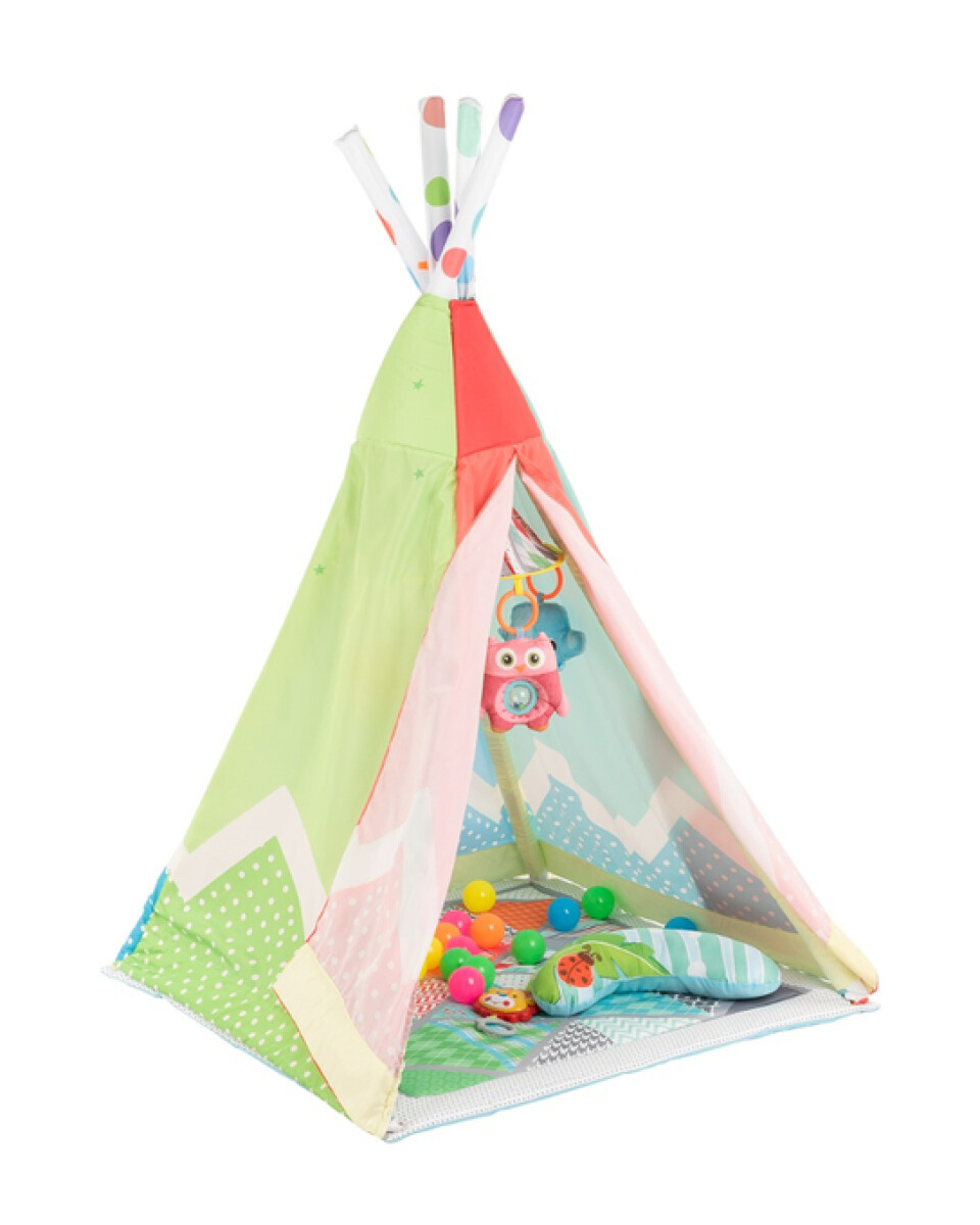 Gimnasio 3 en 1 KIKKABOO TIPI carpa 