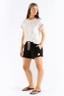 FRINGES TEE Cream