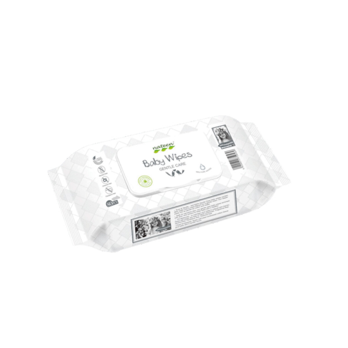 Toallas húmedas Baby Wipes Nateen 80 unidades 
