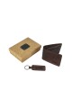Set billetera y llavero Chocolate