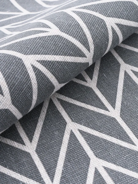 SENDERO POLIESTER GEOMETRICO GRIS