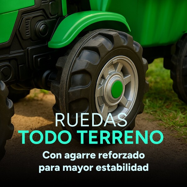 Auto Tractor Con Zorra Remolque Pedal Infantil Niños Pilsan Montable Auto Tractor Con Zorra Remolque Pedal Infantil Niños Pilsan Montable