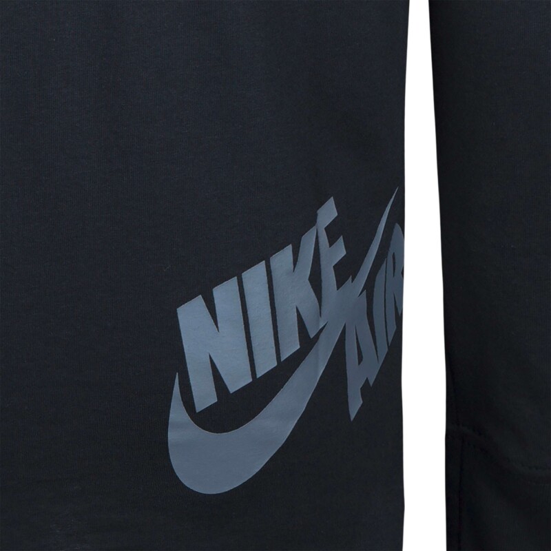Camiseta All Over Retro L/S Tee de Niño Negro