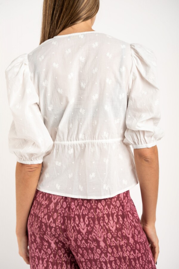 Blusa Broderie Crudo
