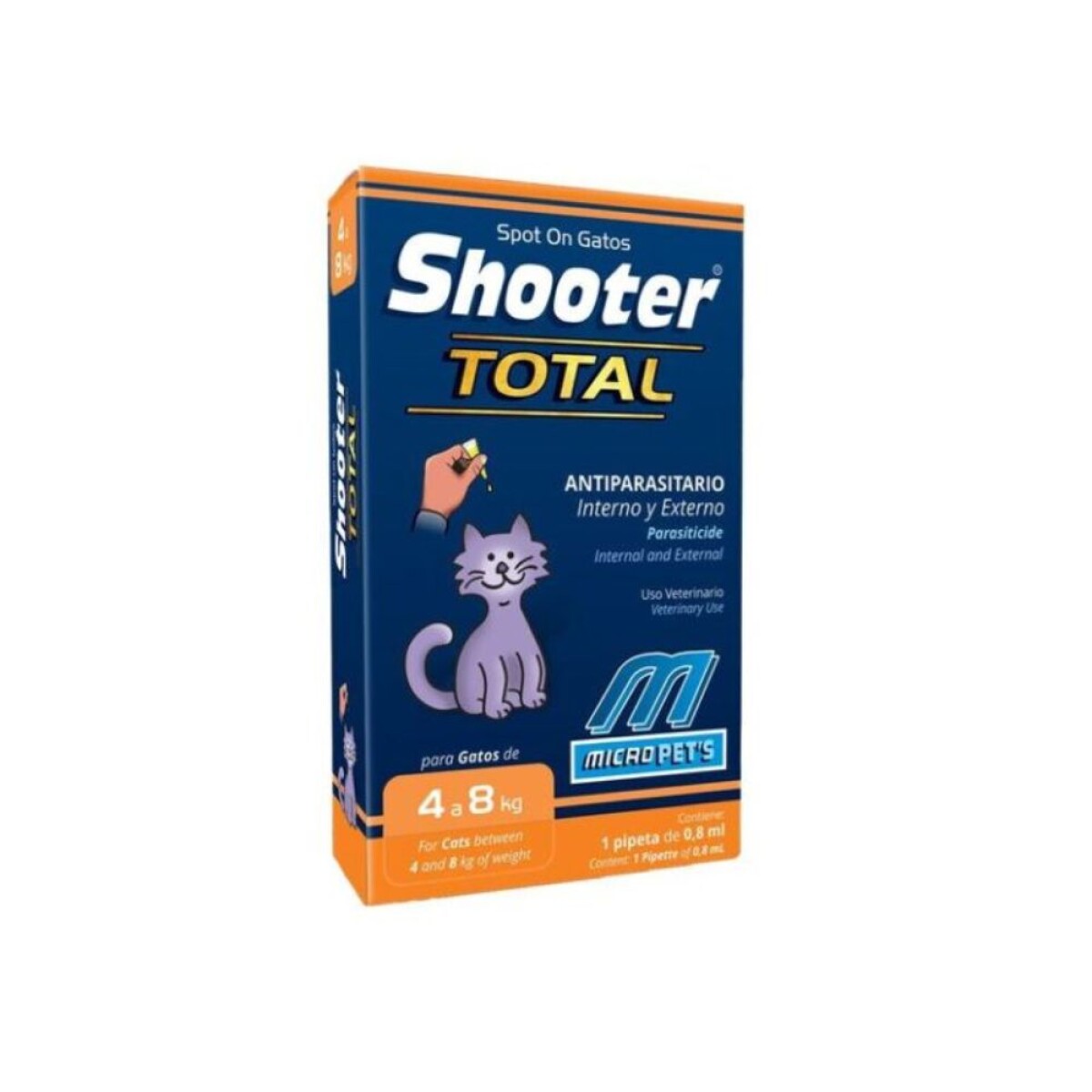 Pipeta Shooter Total Gatos + 4 Kg 