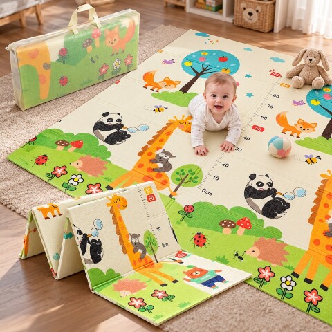 Alfombra Plegable Para Bebes Niños Reversible Antigolpes IMBACK Color Blanco Alfombra Plegable Para Bebes Niños Reversible Antigolpes IMBACK Color Blanco