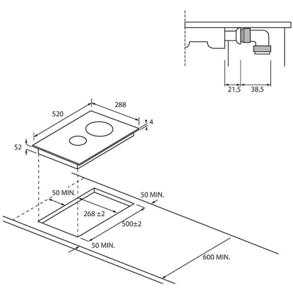 ANAFE CANDY CID 30/1 negro