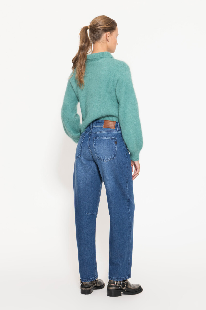 JEANS AMY MID BLUE Azul