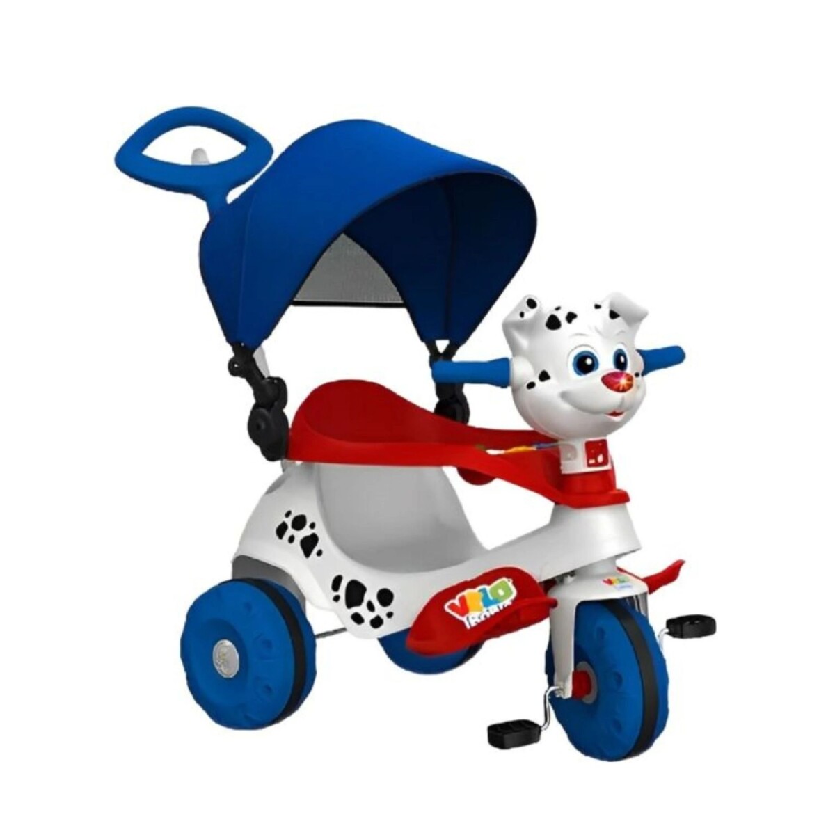 Tricliclo A Pedal Y Paseo Velobaby Doggy Azul 365 