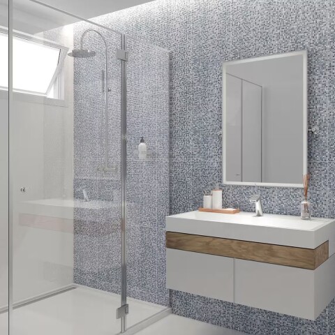 Cerámica de pared Coloral Az Azul HD 34x60 cm Brillante Cerámica De Pared Coloral Az Azul Hd 34x60 Cm Brillante