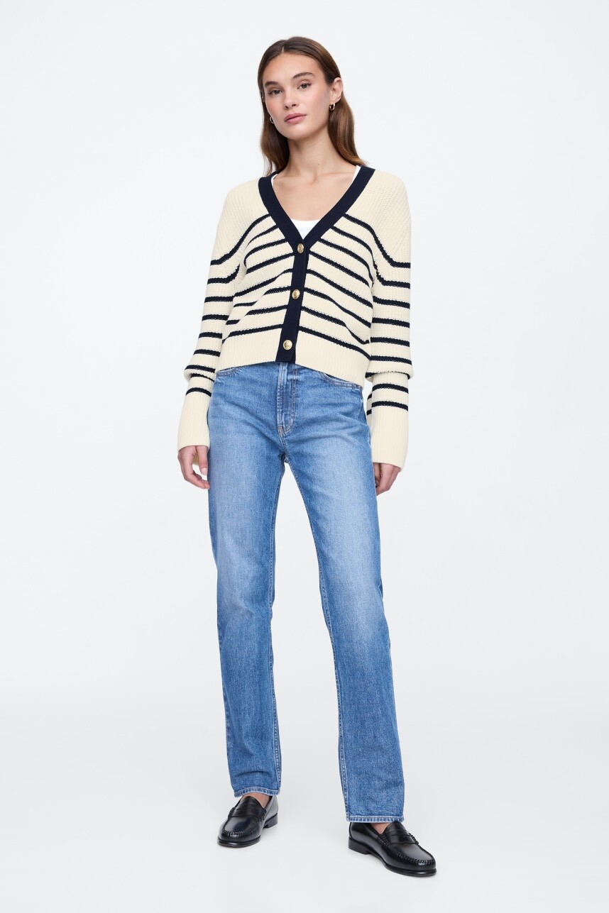 Saco Relaxed Mujer Neutral Stripe 8172-4