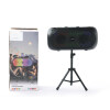 Parlante portatil bluetooth ZQS6215 luces horizontal con tripode, micrófono Parlante portatil bluetooth ZQS6215 luces horizontal con tripode, micrófono