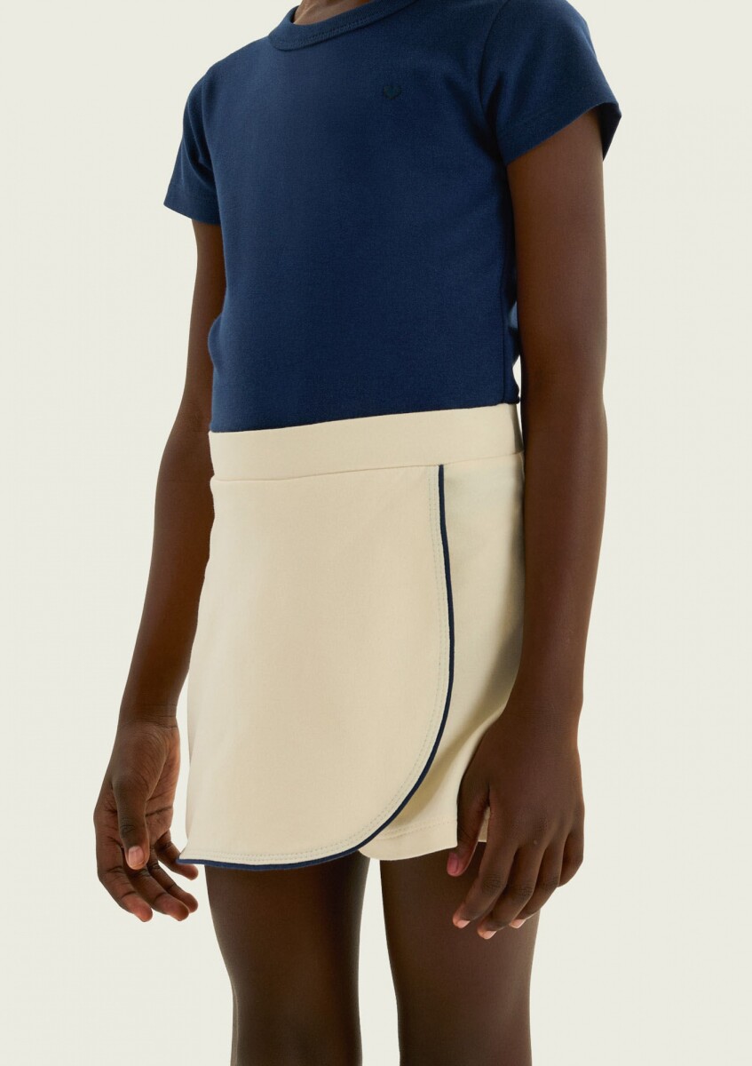 POLLERA PANTALÓN INFANTIL - BLANCO 