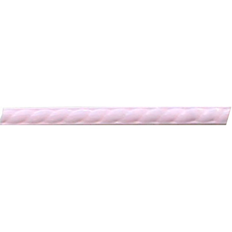 TRENZA ROSA CLARO LISTELO 2.5 X 33 DECORADO 000
