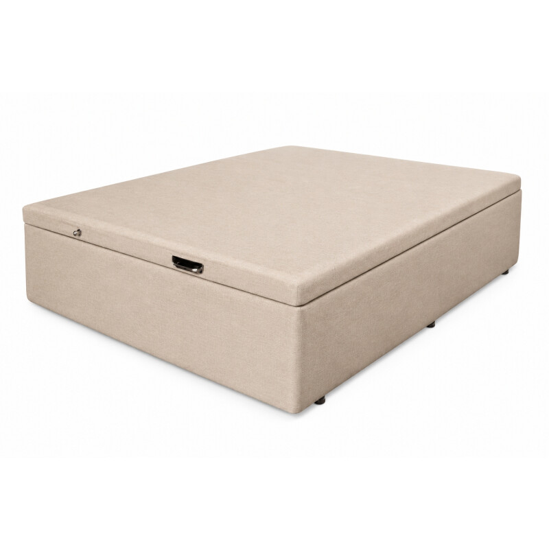 Box Baúl - Tapizado en Lino 140x190 Beige
