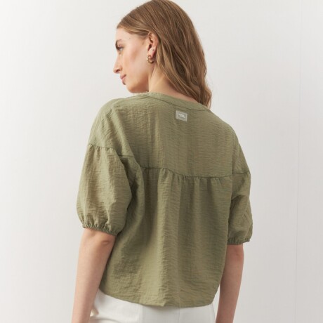 CAMISA BUBBLE Verde Hierba