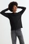 Remera cuello redondo NEGRO