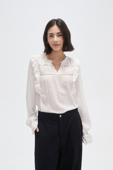Blusa Tiren Marfil / Off White