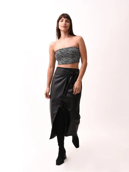 TOP SINGA BANDEAU NEGRO