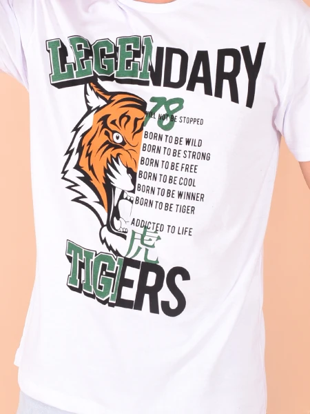 REMERA TIGER BLANCO