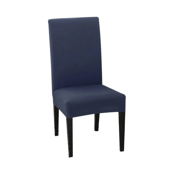 Funda Cubre Sillas Universal Comedor Elastizada Lavable X4 Variante Color Azul