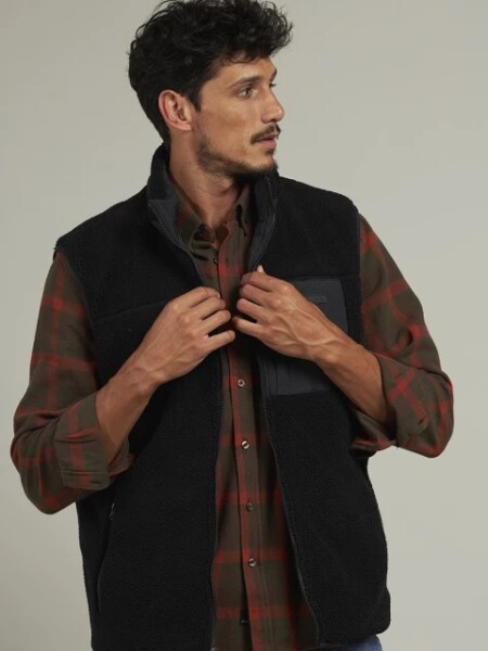 CHALECO POLANCO GUANO NEGRO