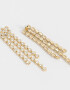 Aros Colgantes Largos Con strass Aros Colgantes Largos Con Strass - Dorado