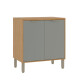 BAJO MESADA 2 PUERTAS MOBILIARIO COCINA MDP COLORS FREIJO FREIJO Y VERDE